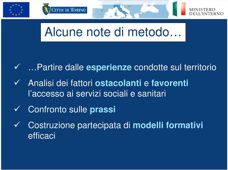 favorenti l accesso ai servizi sociali e sanitari