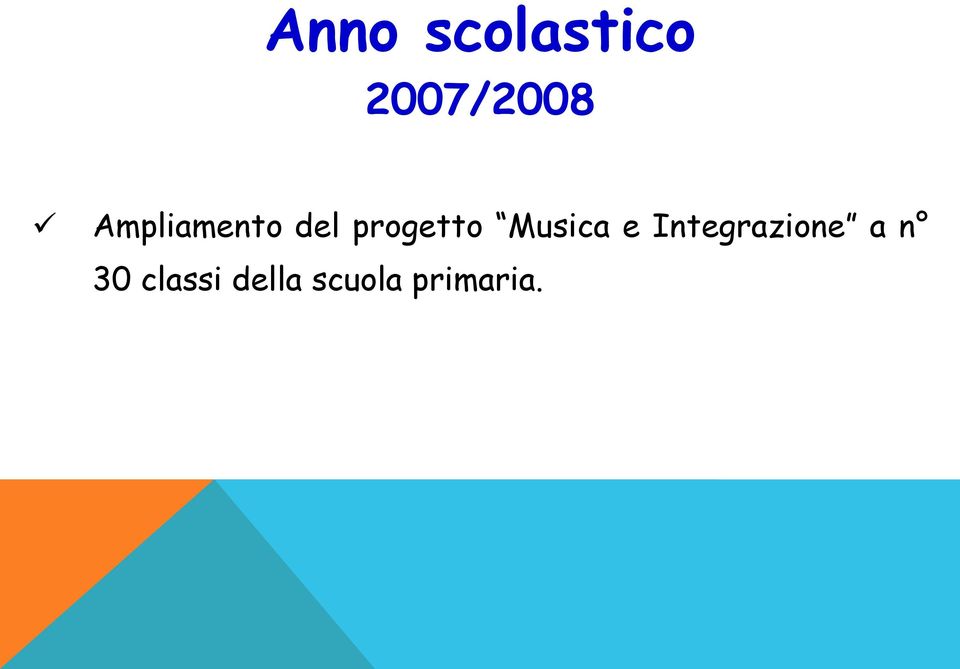 Musica e Integrazione a n