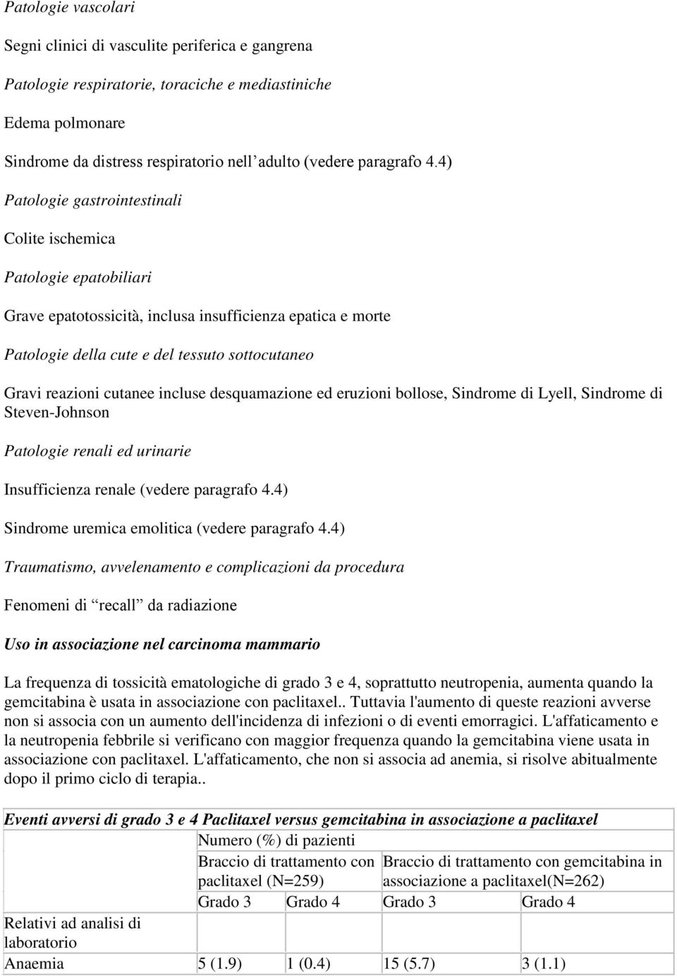 cutanee incluse desquamazione ed eruzioni bollose, Sindrome di Lyell, Sindrome di Steven-Johnson Patologie renali ed urinarie Insufficienza renale (vedere paragrafo 4.