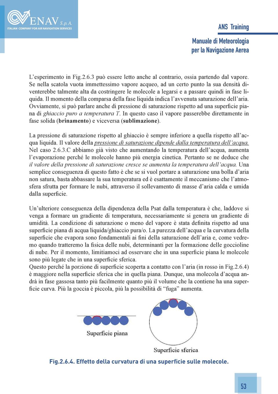 Il momento della comparsa della fase liquida indica l avvenuta saturazione dell aria.