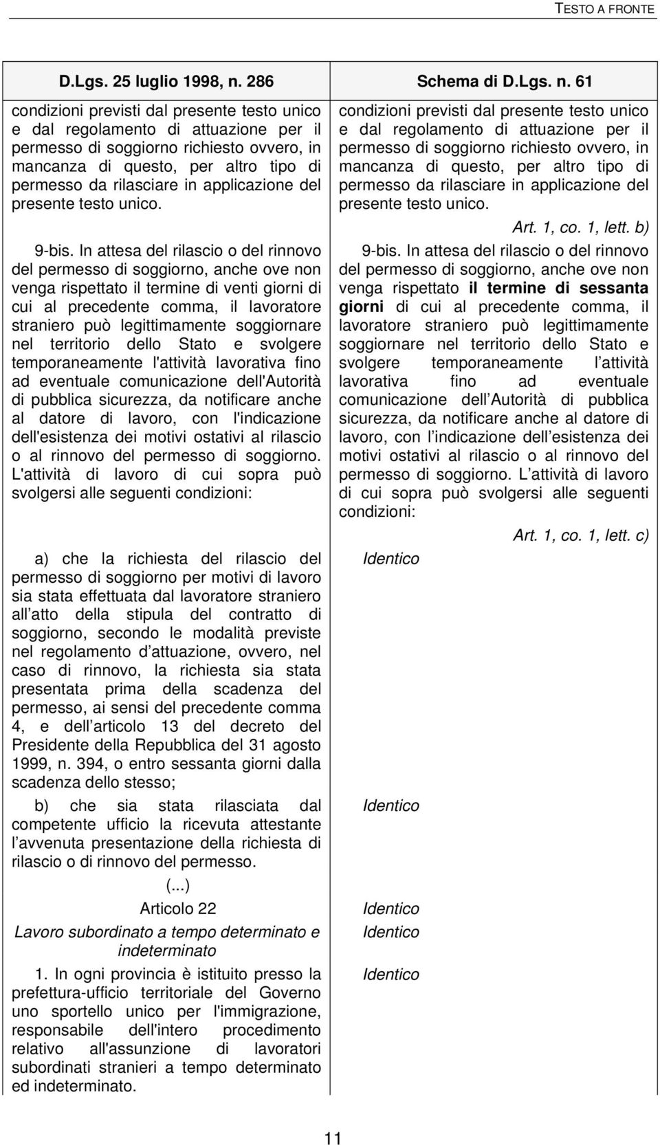 In attesa del rilascio o del rinnovo del permesso di soggiorno, anche ove non venga rispettato il termine di venti giorni di cui al precedente comma, il lavoratore straniero può legittimamente