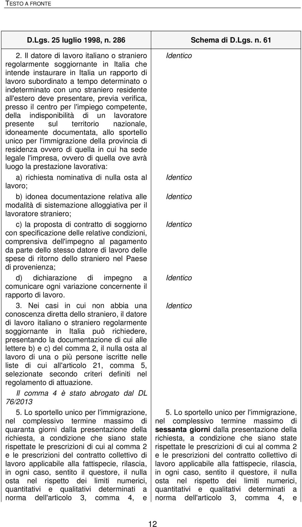 documentata, allo sportello unico per l'immigrazione della provincia di residenza ovvero di quella in cui ha sede legale l'impresa, ovvero di quella ove avrà luogo la prestazione lavorativa: a)