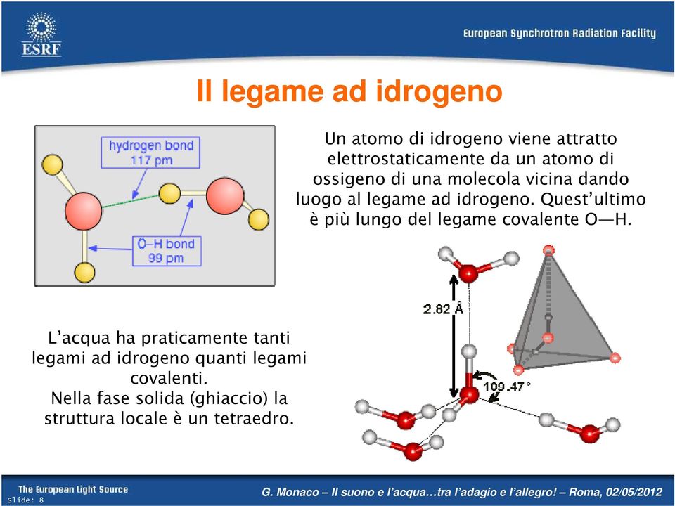 Quest ultimo è più lungo del legame covalente O H.