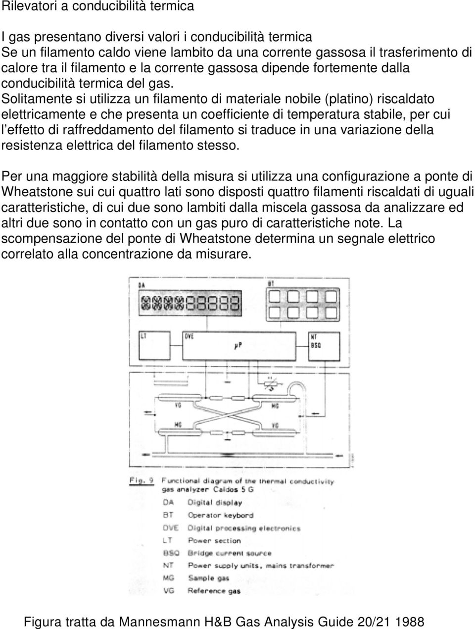 Solitamente si utilizza un filamento di materiale nobile (platino) riscaldato elettricamente e che presenta un coefficiente di temperatura stabile, per cui l effetto di raffreddamento del filamento