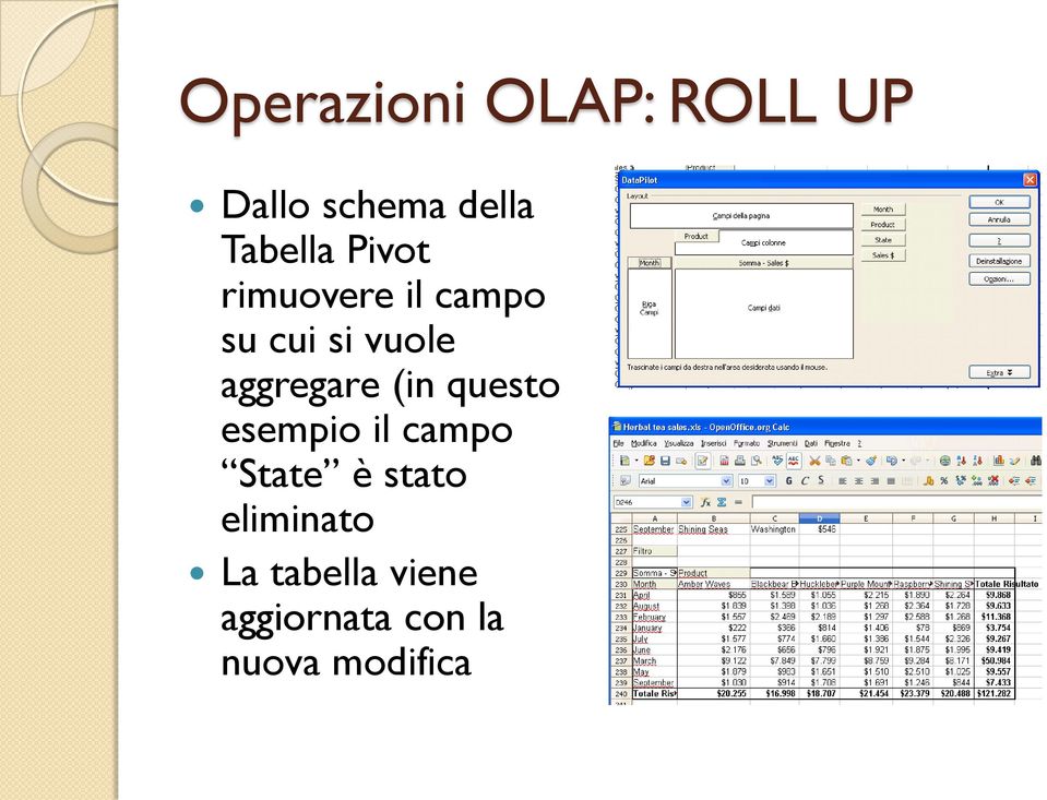 aggregare (in questo esempio il campo State è