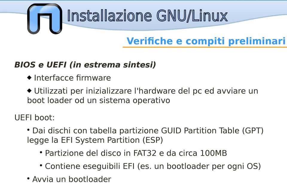 dischi con tabella partizione GUID Partition Table (GPT) legge la EFI System Partition (ESP)
