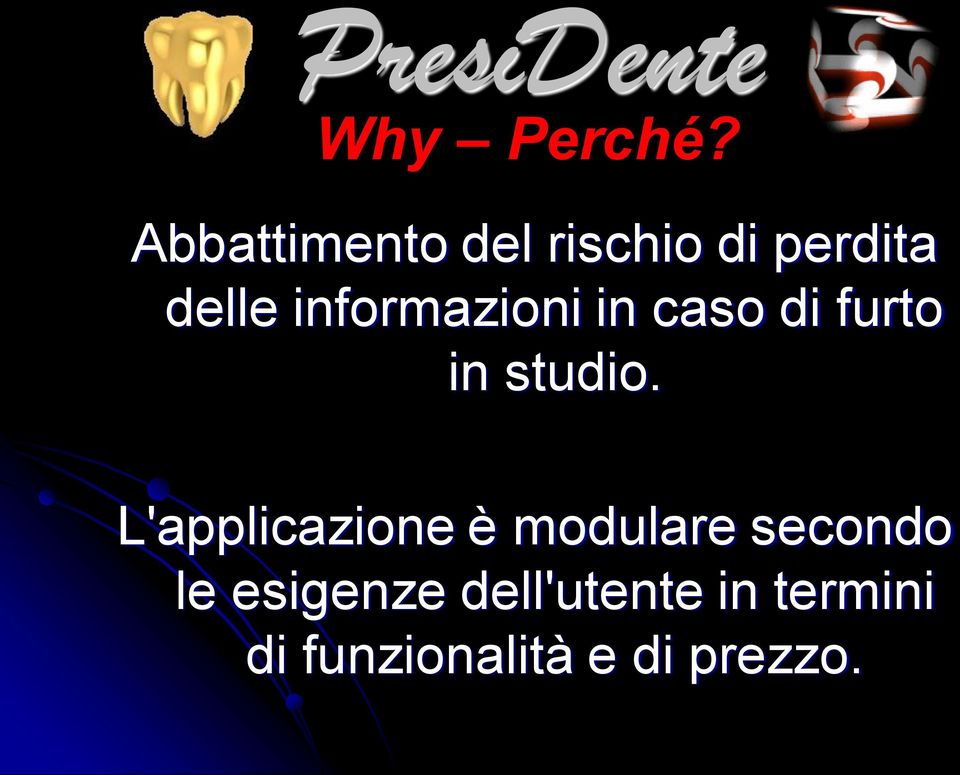 informazioni in caso di furto in studio.