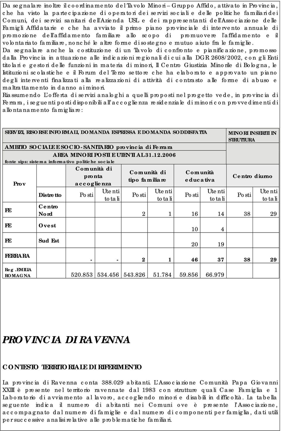 familiare allo scopo di promuovere l'affidamento e il volontariato familiare, nonché le altre forme di sostegno e mutuo aiuto fra le famiglie.