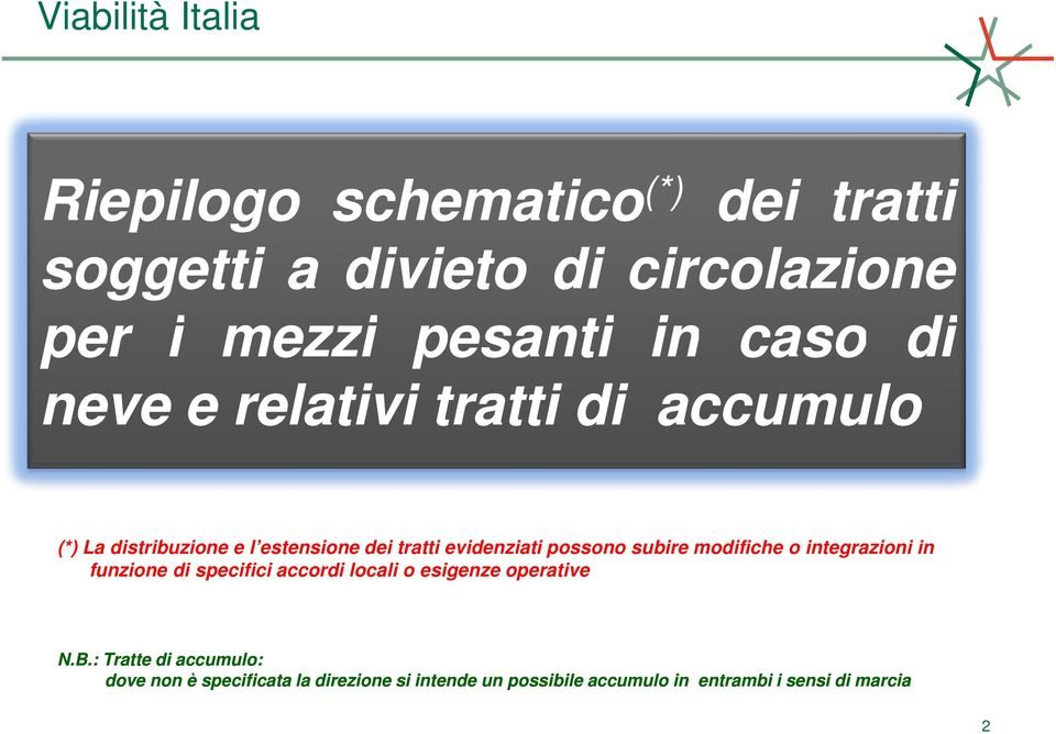 subire modifiche o integrazioni in funzione di specifici accordi locali o esigenze operative N.B.:.