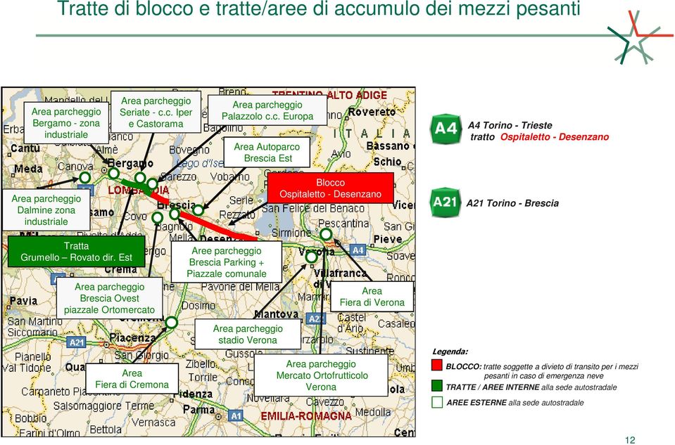 Desenzano A21 Torino - Brescia Grumello Rovato dir.