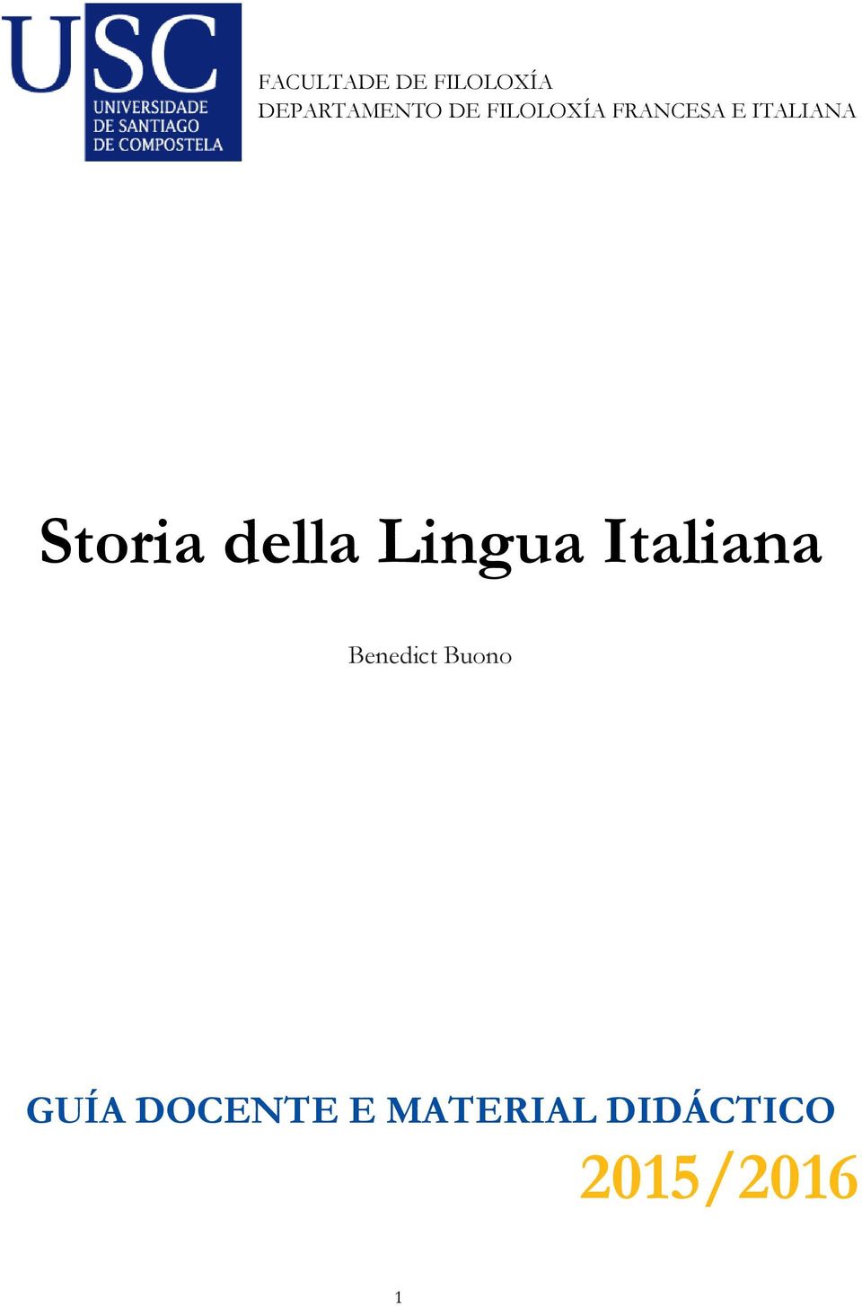 della Lingua Italiana Benedict Buono