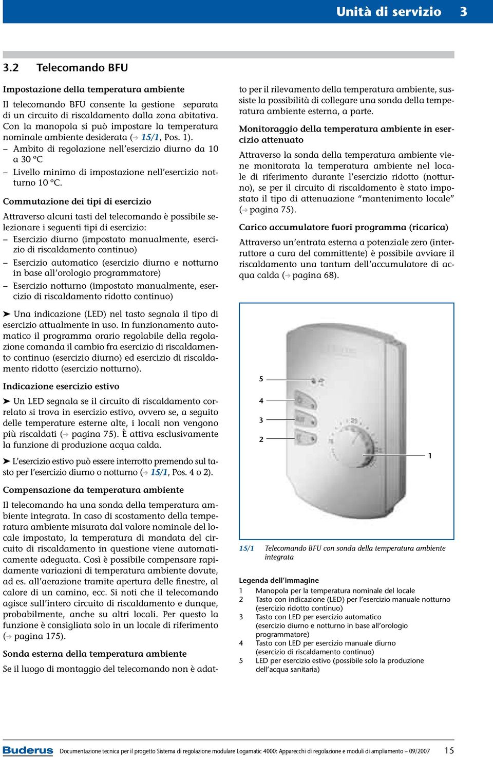 Ambito di regolazione nell esercizio diurno da 0 a 30 ºC Livello minimo di impostazione nell esercizio notturno 0 ºC.