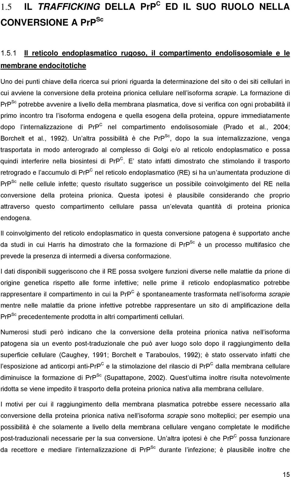 La formazione di PrP Sc potrebbe avvenire a livello della membrana plasmatica, dove si verifica con ogni probabilità il primo incontro tra l isoforma endogena e quella esogena della proteina, oppure