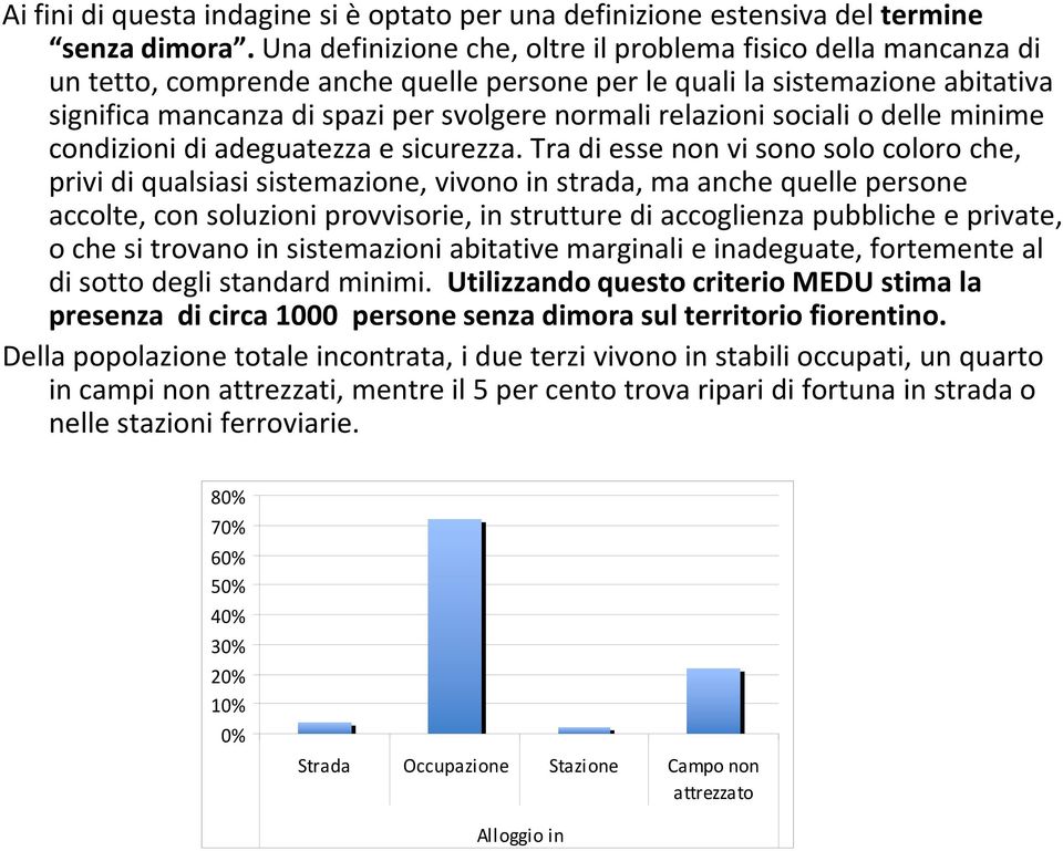 relazioni sociali o delle minime condizioni di adeguatezza e sicurezza.