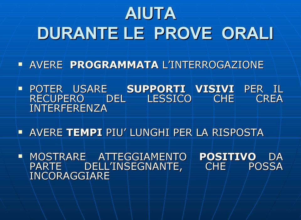 INTERFERENZA AVERE TEMPI PIU LUNGHI PER LA RISPOSTA MOSTRARE