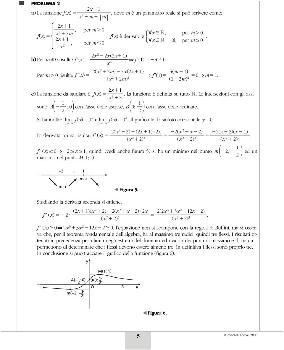 ono: A ; 0 con l ae delle acie, 0; Si ha inoltre: lim f () 0 e lim f () 0. Il grafico ha l aintoto orizzontale y 0.