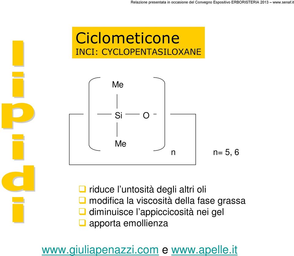 modifica la viscosità della fase grassa