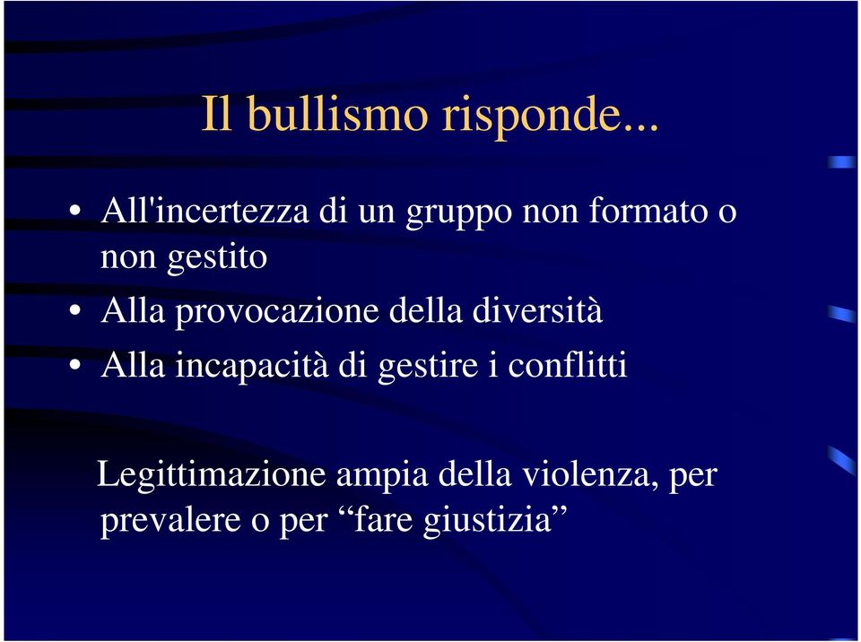 gestito Alla provocazione della diversità Alla