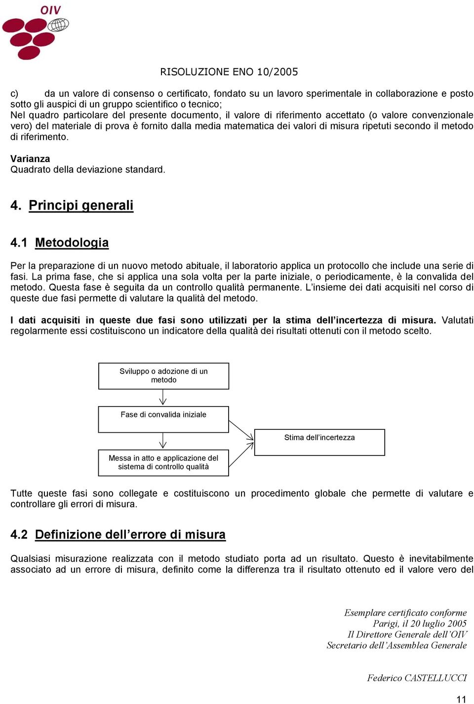 Prcp geeral 4. Metodologa Per la preparazoe d u uovo metodo abtuale, l laboratoro applca u protocollo che clude ua sere d fas.