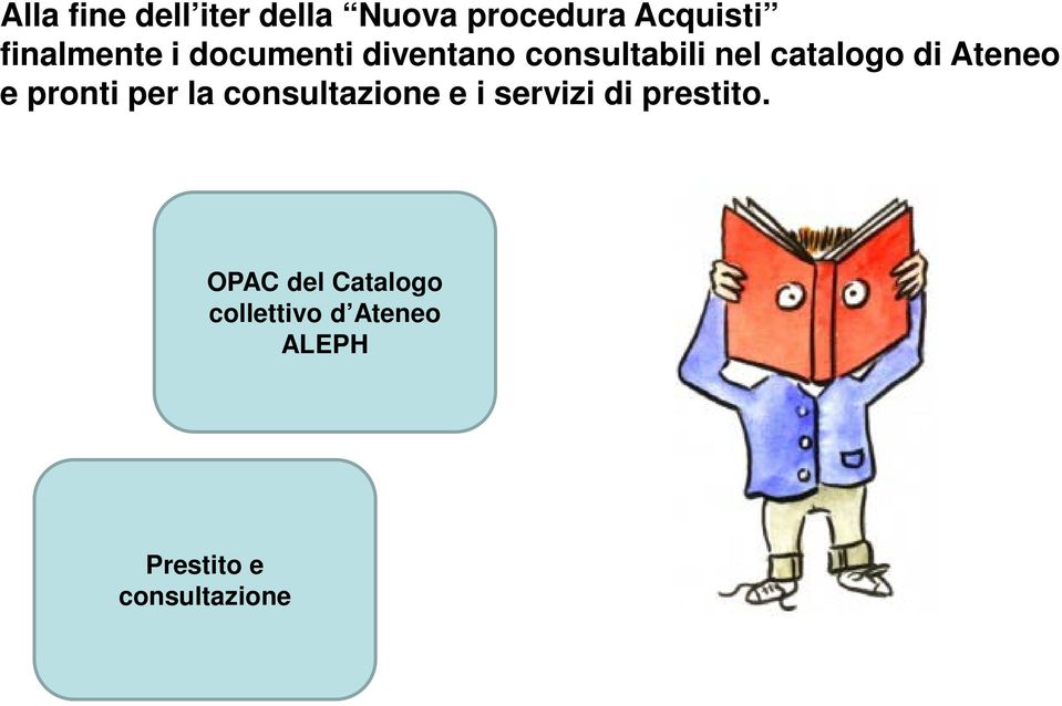 di Ateneo e pronti per la consultazione e i servizi di