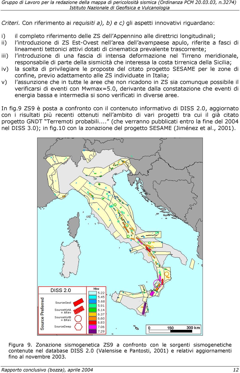 area dell avampaese apulo, riferite a fasci di lineamenti tettonici attivi dotati di cinematica prevalente trascorrente; iii) l introduzione di una fascia di intensa deformazione nel Tirreno