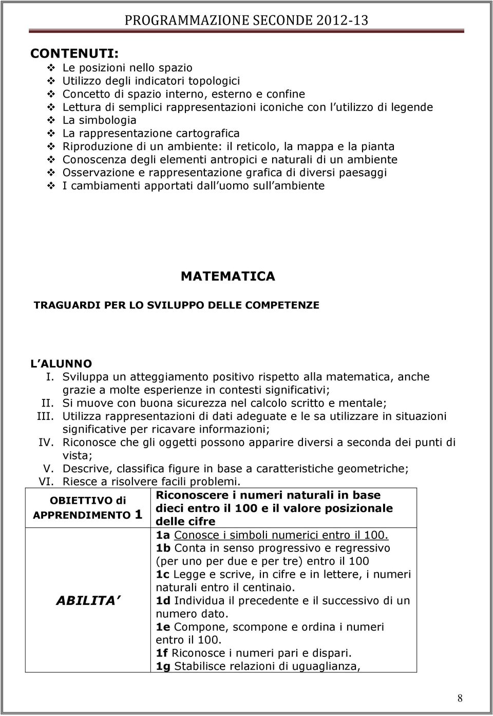 diversi paesaggi I cambiamenti apportati dall uomo sull ambiente MATEMATICA L ALUNNO I.