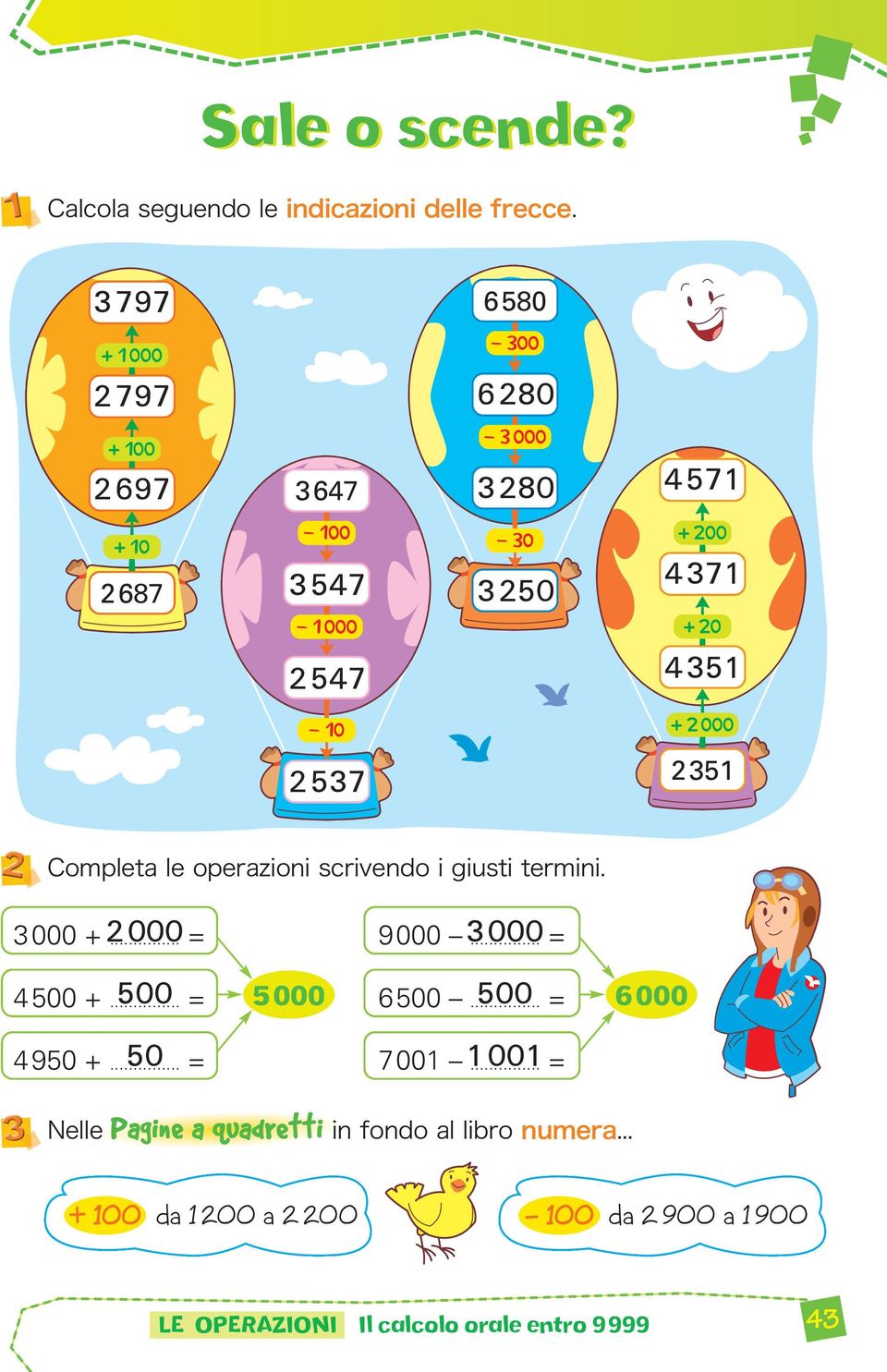 le operazioni scrivendo i gisti termini. 000 000... 9000 000... 4500... 500 5000 500... 500 000 4950.