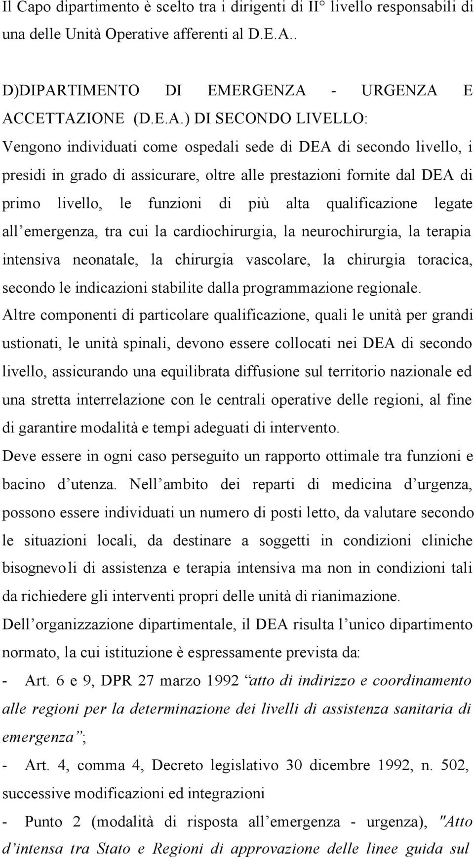 TIMENTO DI EMERGENZA 