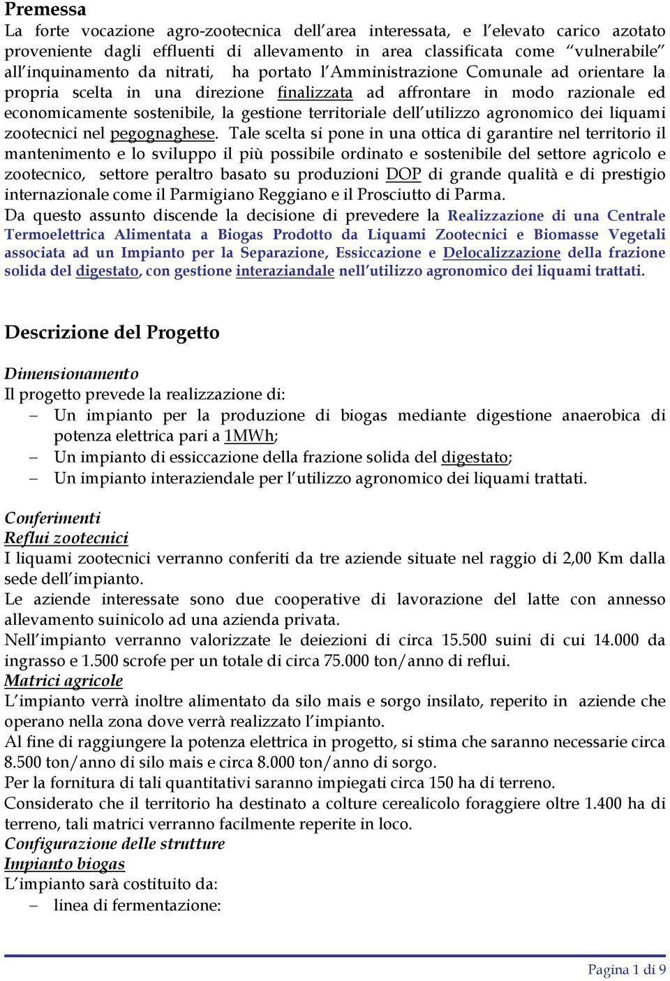 utilizzo agronomico dei liquami zootecnici nel pegognaghese.