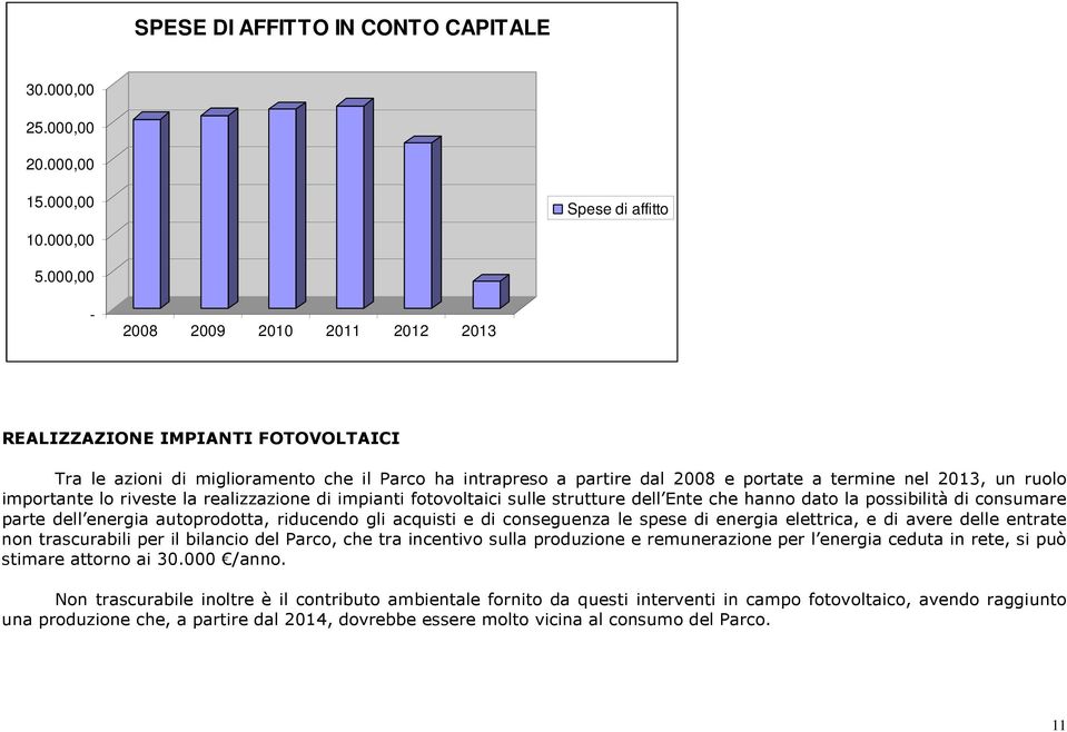 lo riveste la realizzazione di impianti fotovoltaici sulle strutture dell Ente che hanno dato la possibilità di consumare parte dell energia autoprodotta, riducendo gli acquisti e di conseguenza le