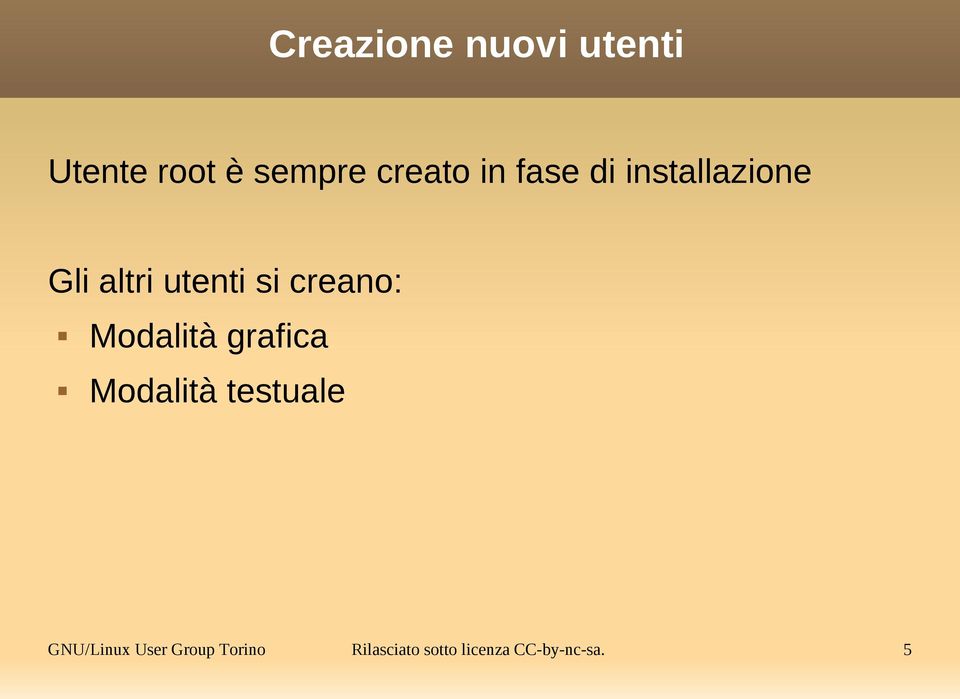 creano: Modalità grafica Modalità testuale