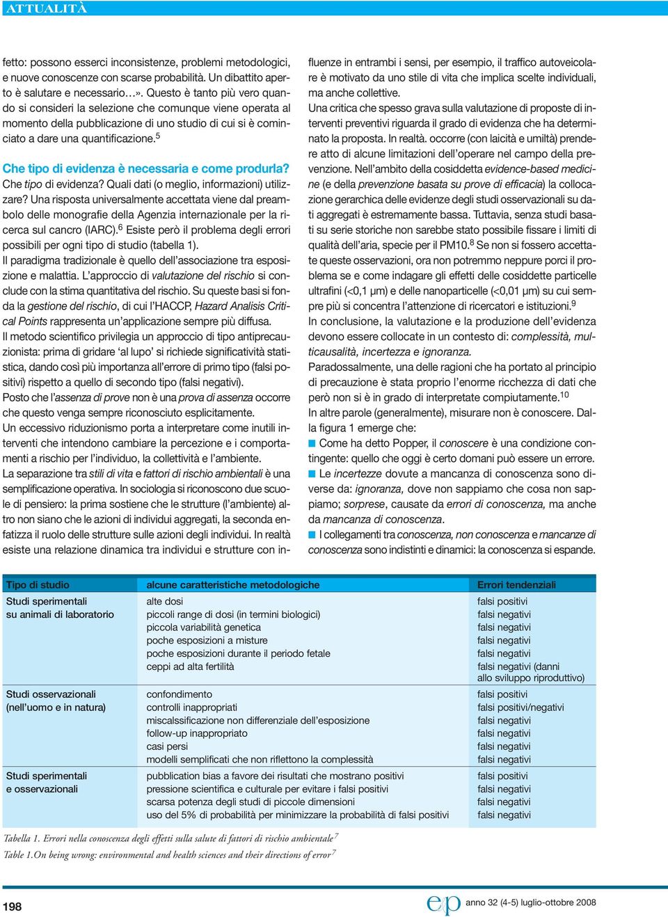 5 Che tipo di evidenza è necessaria e come produrla? Che tipo di evidenza? Quali dati (o meglio, informazioni) utilizzare?