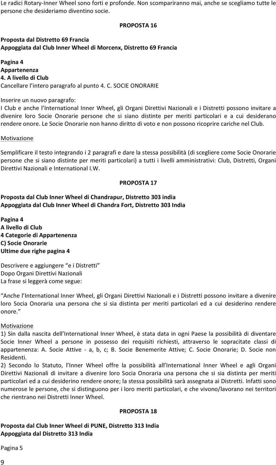 ub Inner Wheel di Morcenx, Distretto 69 Francia Pagina 4 Appartenenza 4. A livello di Cl