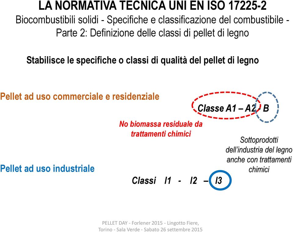 di legno Pellet ad uso commerciale e residenziale Pellet ad uso industriale No biomassa residuale da