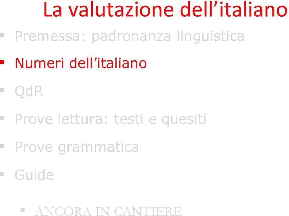 italiano QdR Prove lettura: testi e