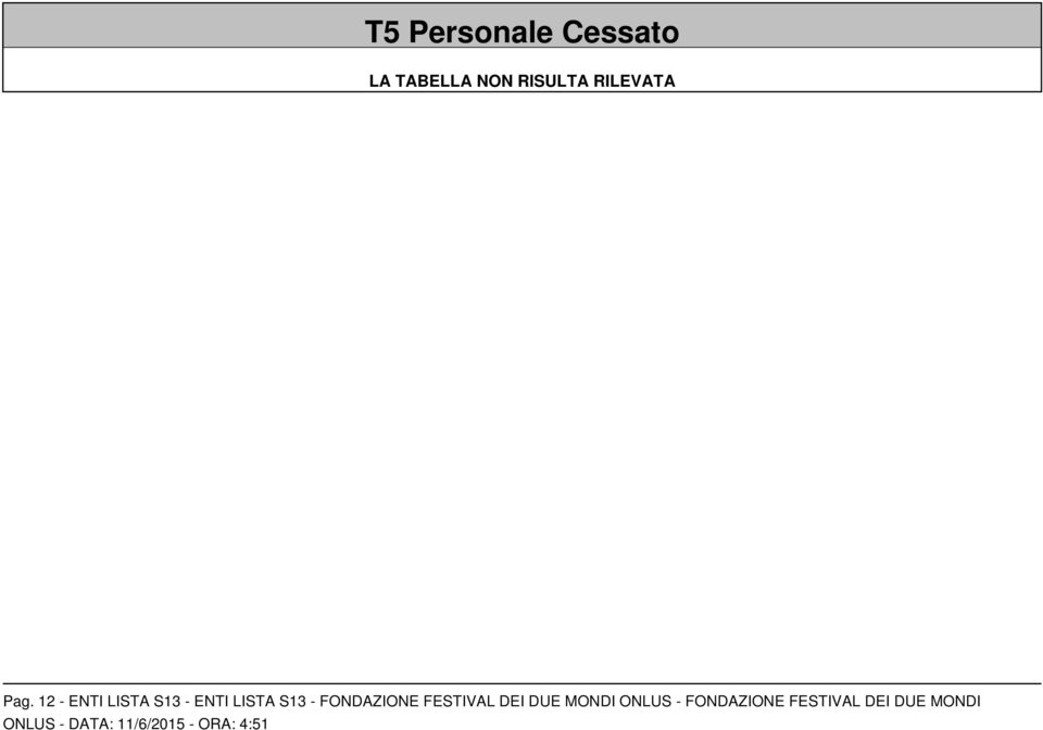 12 - ENTI LISTA S13 - ENTI LISTA S13 -