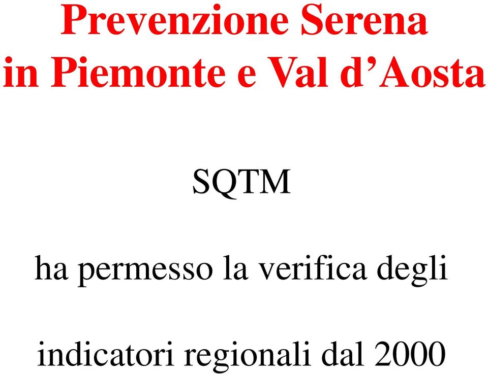 ha permesso la verifica