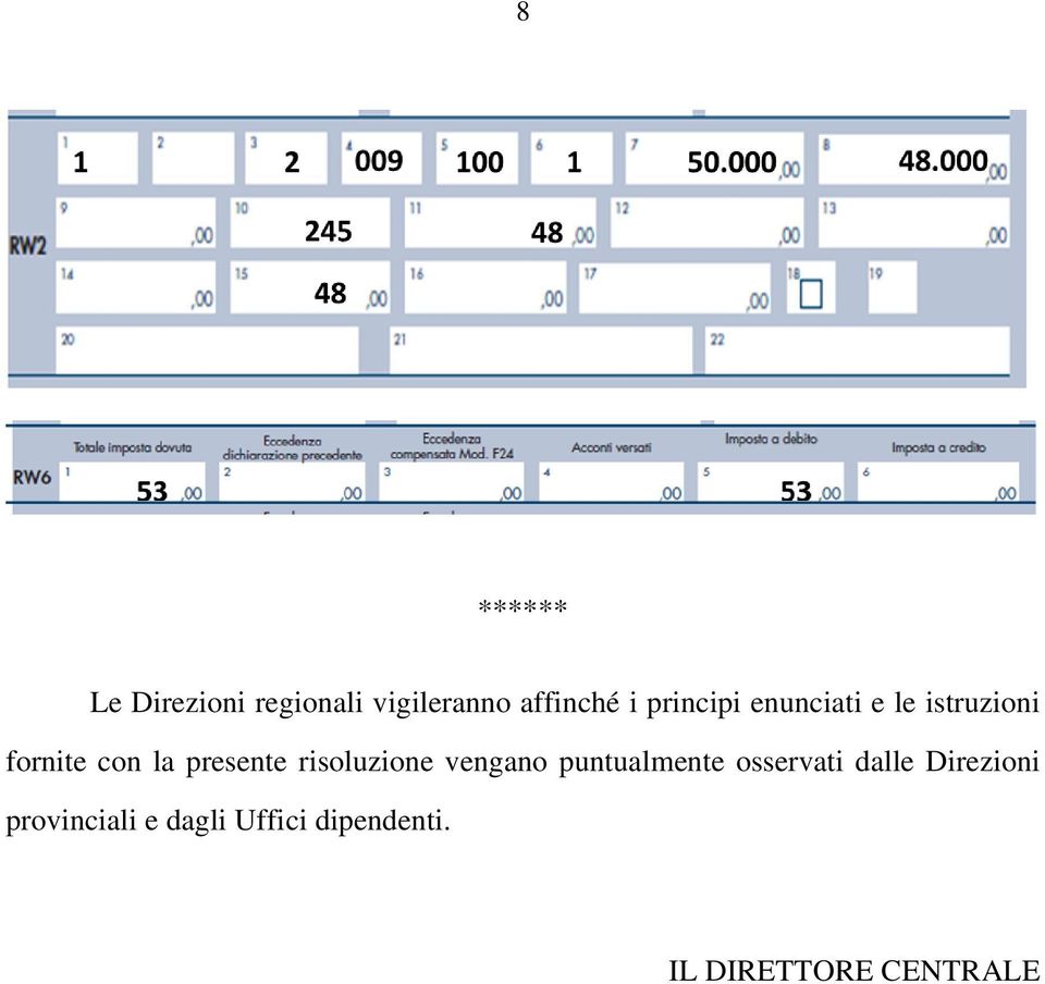 risoluzione vengano puntualmente osservati dalle Direzioni