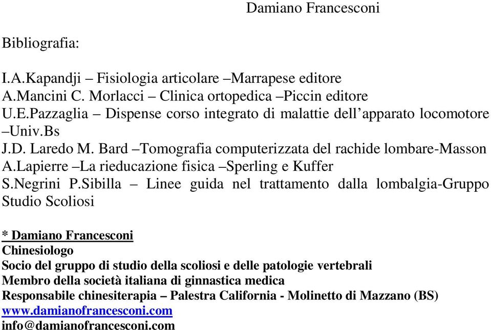 Lapierre La rieducazione fisica Sperling e Kuffer S.Negrini P.