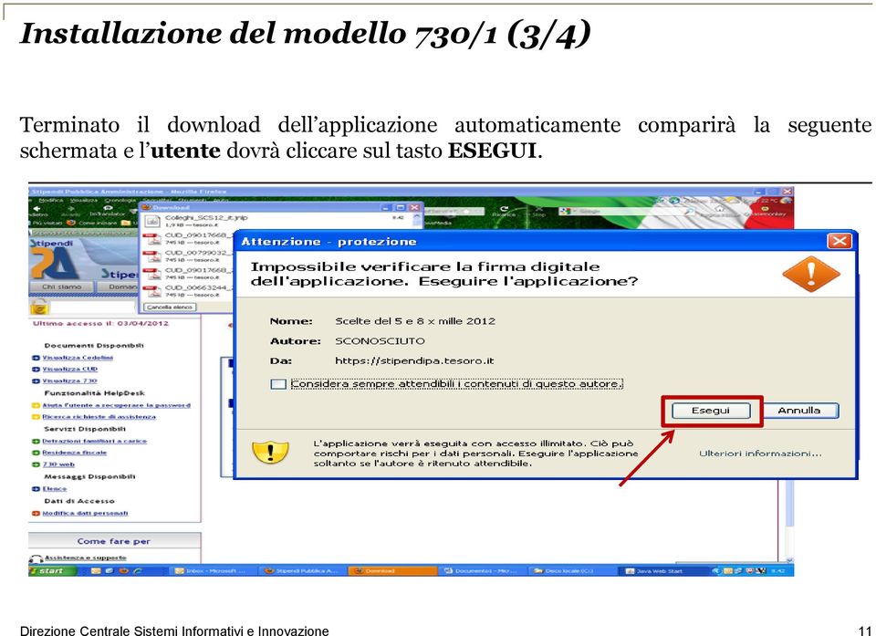 automaticamente comparirà la seguente