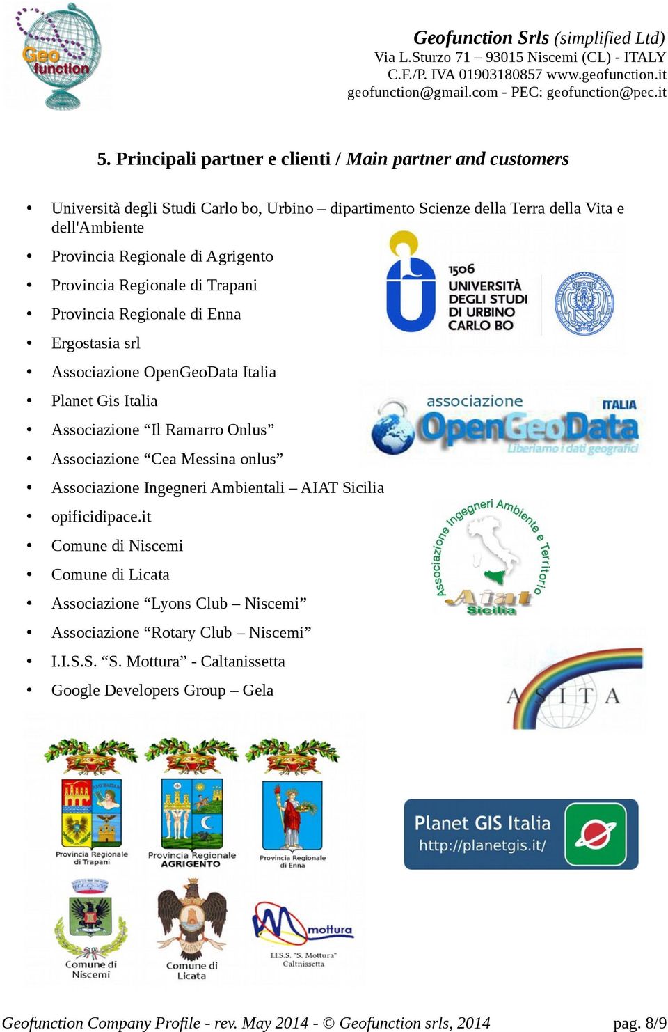 Onlus Associazione Cea Messina onlus Associazione Ingegneri Ambientali AIAT Sicilia opificidipace.