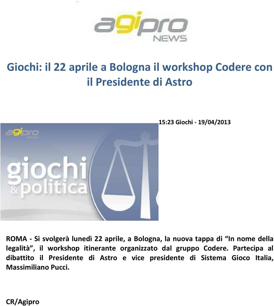 legalità, il workshop itinerante organizzato dal gruppo Codere.