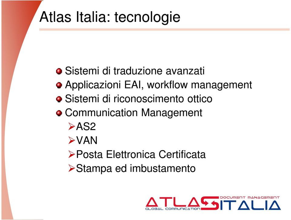 Sistemi di riconoscimento ottico Communication