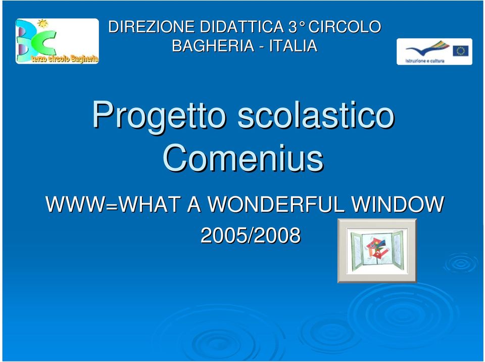 Progetto scolastico Comenius