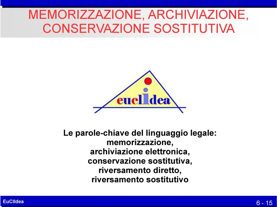 memorizzazione, archiviazione elettronica, conservazione