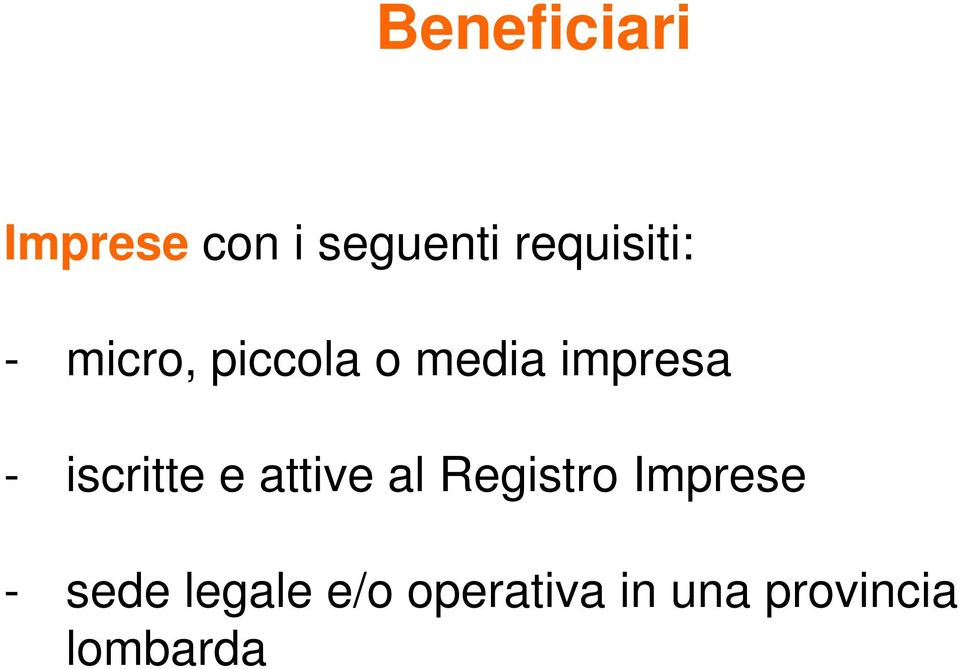 impresa - iscritte e attive al Registro