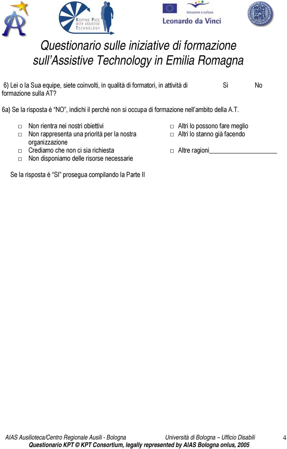 Non rientra nei nostri obiettivi Altri lo possono fare meglio Non rappresenta una priorità per la nostra Altri lo stanno