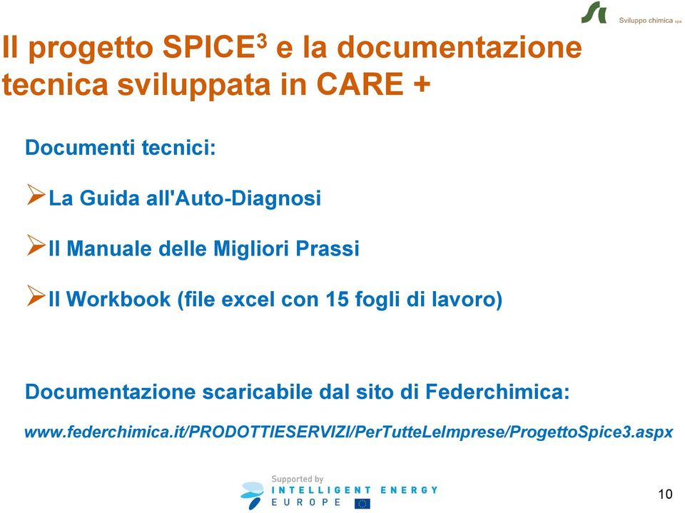 (file excel con 15 fogli di lavoro) Documentazione scaricabile dal sito di