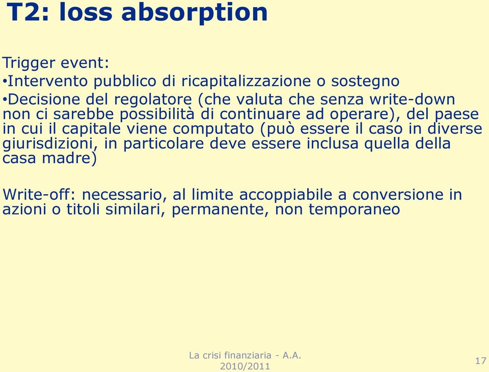 computato (può essere il caso in diverse giurisdizioni, in particolare deve essere inclusa quella della casa madre)