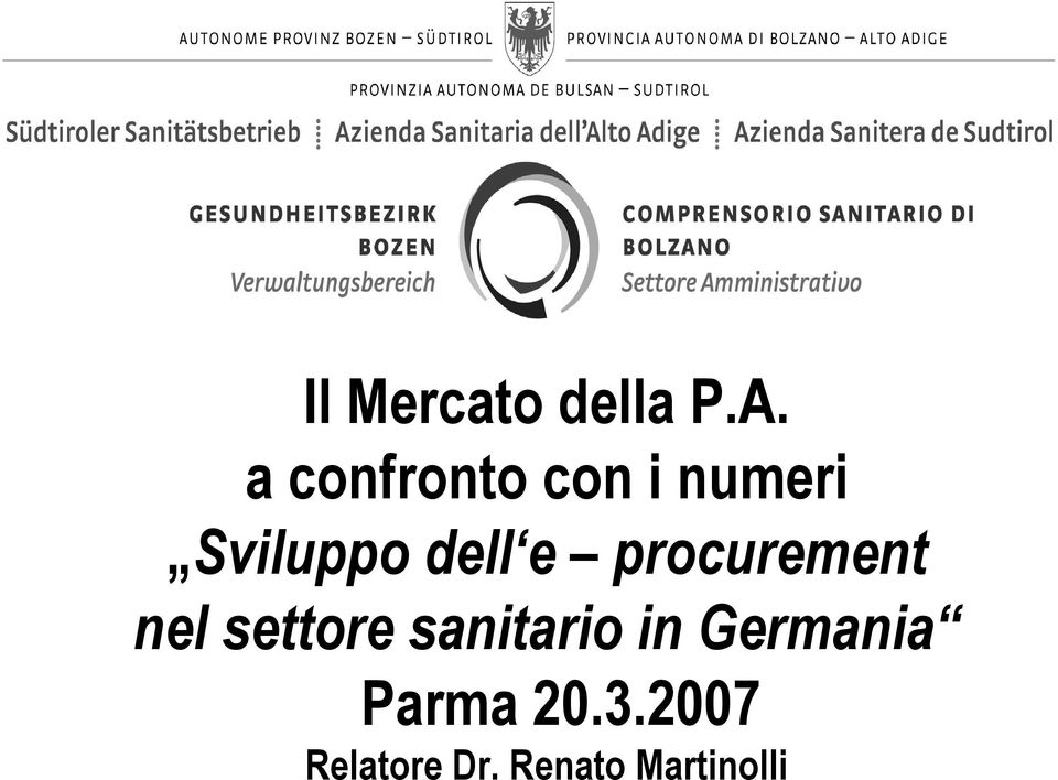 e procurement nel settore sanitario in